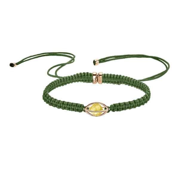LEO WITTWER Rough Cut® Macramé Armband