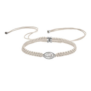 LEO WITTWER Rough Cut® Macramé Armband