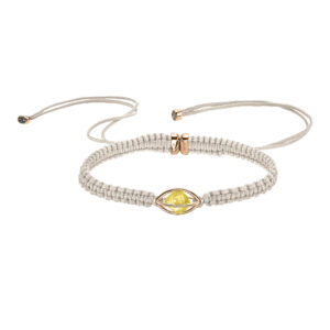 LEO WITTWER Rough Cut® Macramé Armband