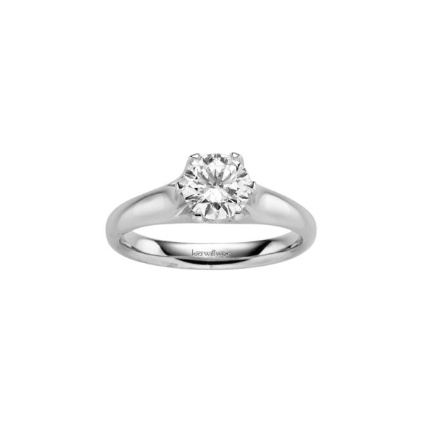 LEO WITTWER Candlelight Solitaire Ring