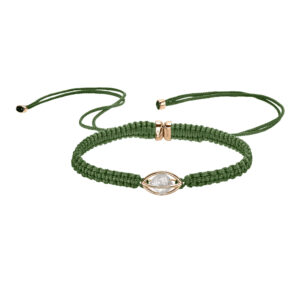 LEO WITTWER Rough Cut® Macramé Armband
