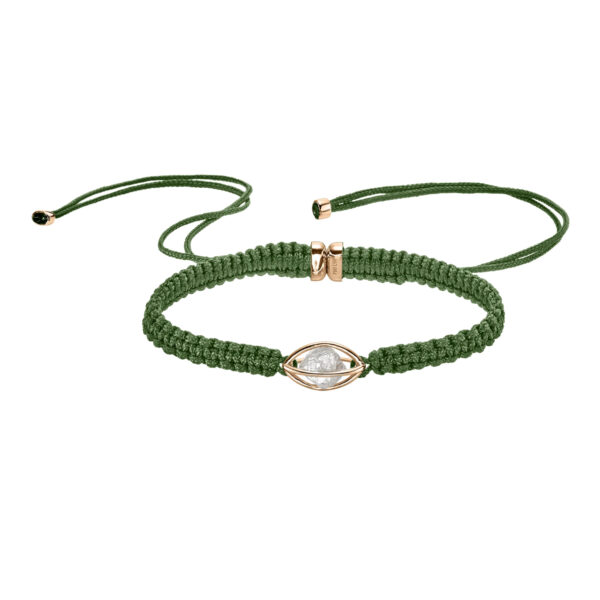 LEO WITTWER Rough Cut® Macramé Armband