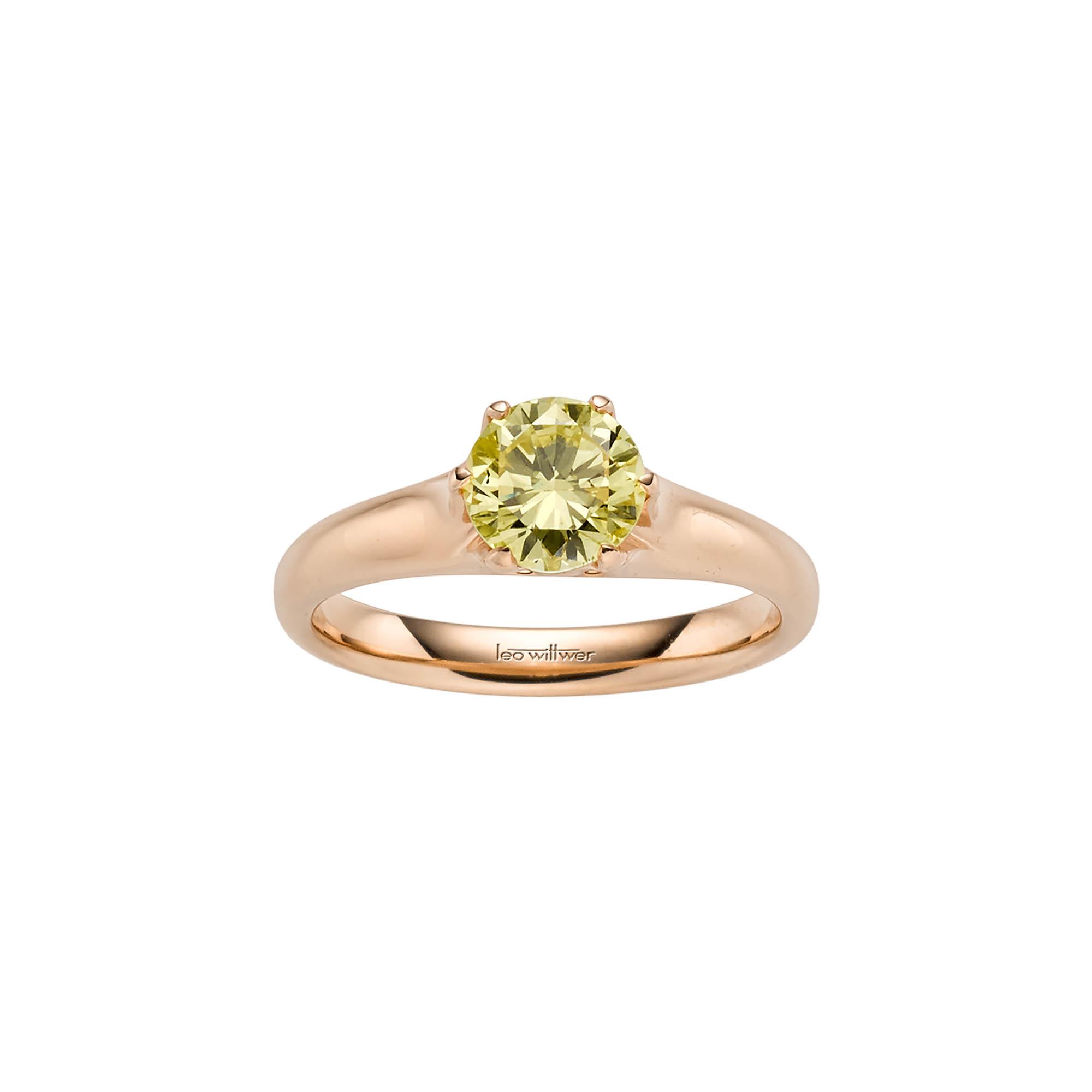 Leo Wittwer Candlelight Solitaire Ring