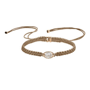 LEO WITTWER Rough Cut® Macramé Armband