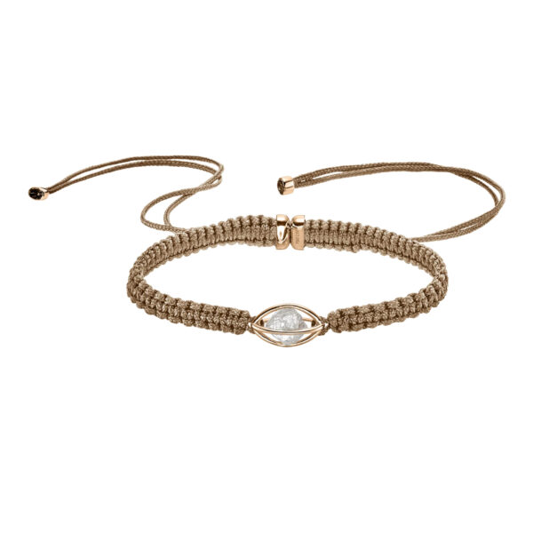 LEO WITTWER Rough Cut® Macramé Armband