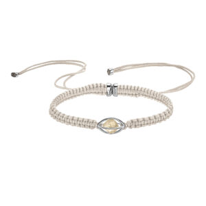 LEO WITTWER Rough Cut® Macramé Armband