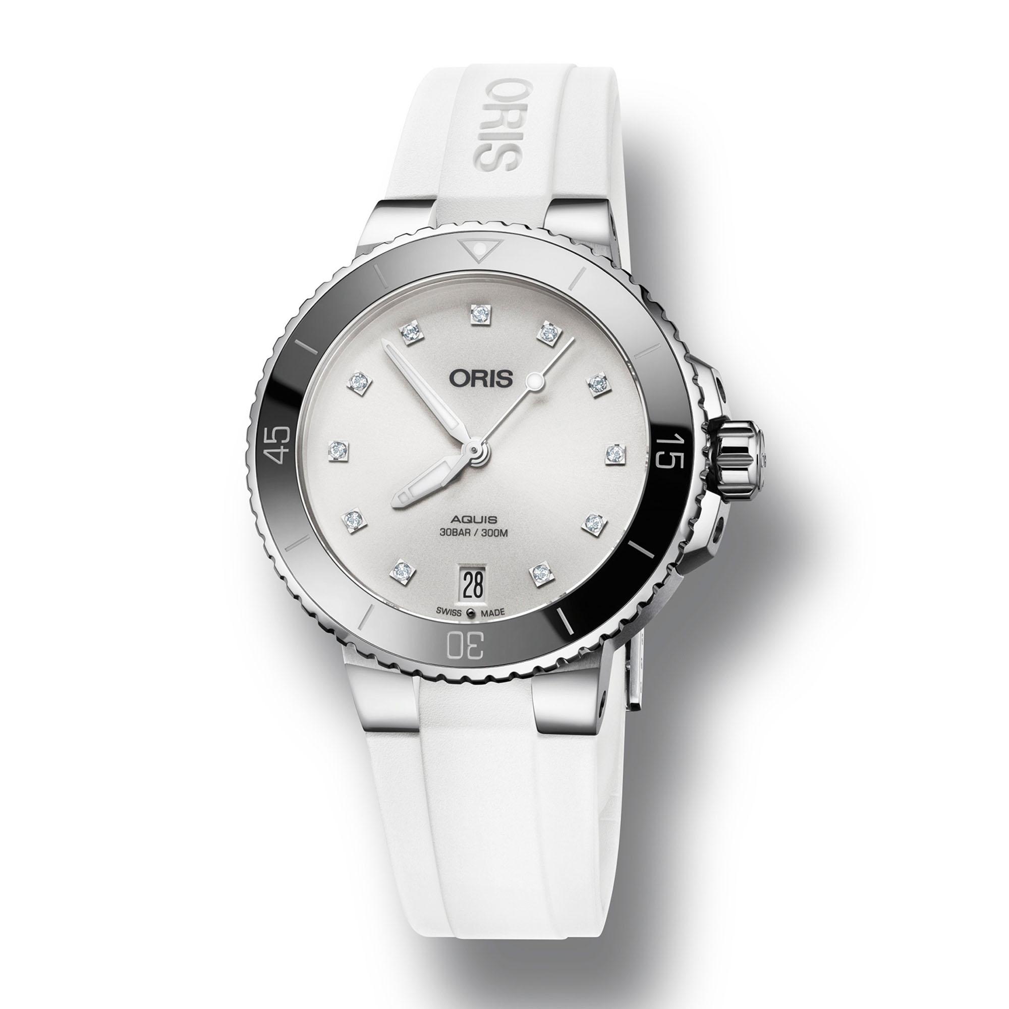ORIS Aquis Date Diamonds