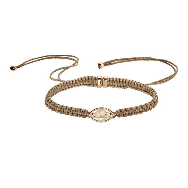 LEO WITTWER Rough Cut® Macramé Armband