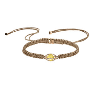 LEO WITTWER Rough Cut® Macramé Armband