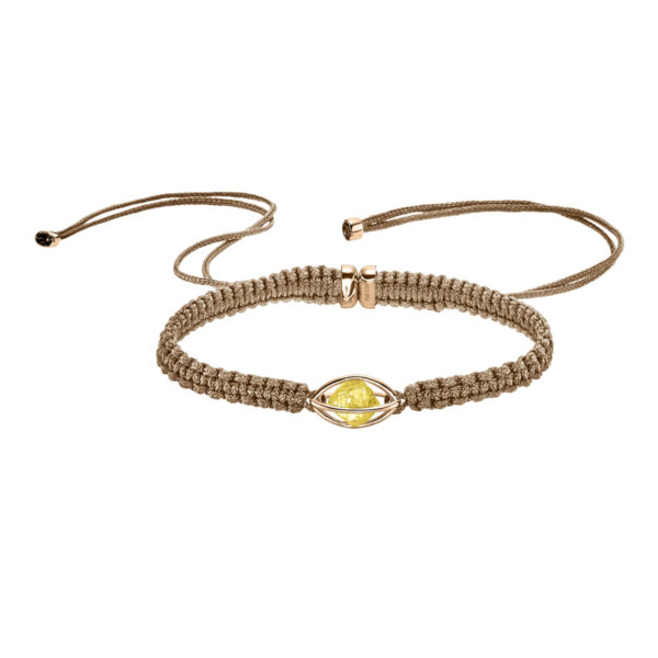 LEO WITTWER Rough Cut® Macramé Armband