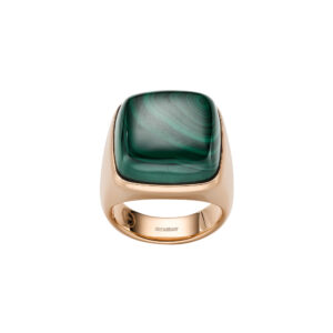 LEO WITTWER Contemporary Cocktailring Malachit