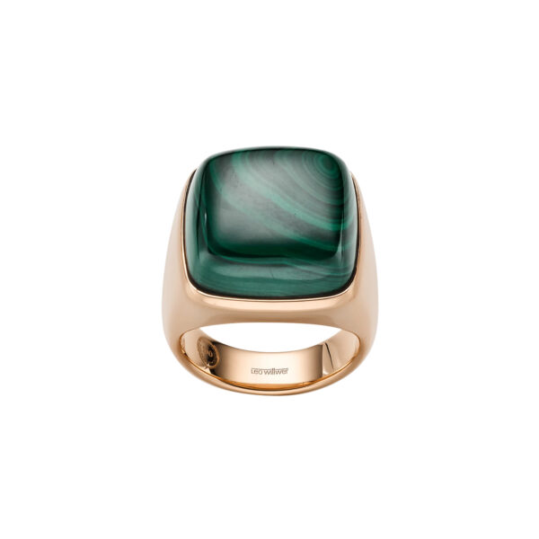 LEO WITTWER Contemporary Cocktailring Malachit