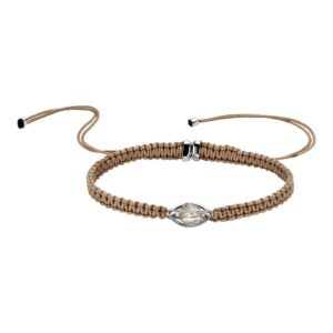LEO WITTWER Rough Cut® Macramé Armband