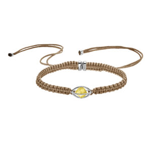 LEO WITTWER Rough Cut® Macramé Armband