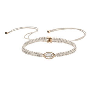 LEO WITTWER Rough Cut® Macramé Armband