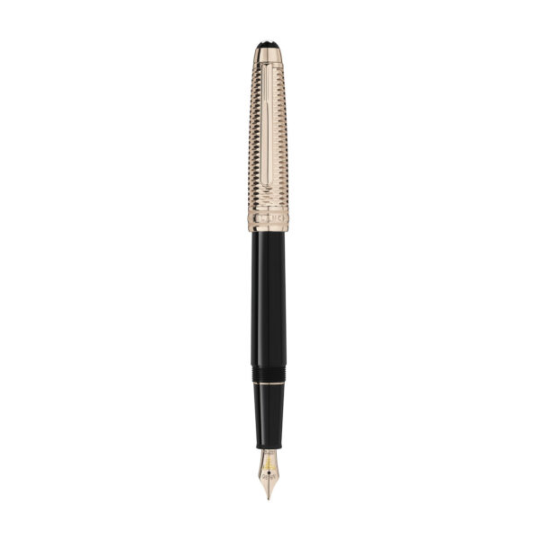 MONTBLANC Meisterstück Doué Geometry Champagne Gold-Coated Classique Füllfederhalter