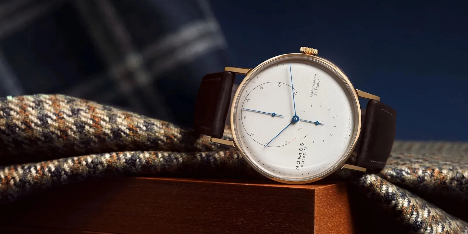 Nomos Glashütte Modell Lambda bei Juwelier Mayer in Starnberg