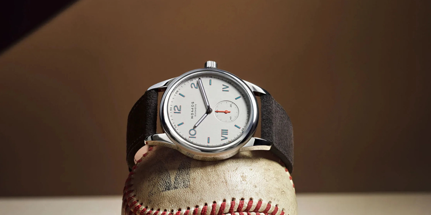 Nomos Glashütte Modell club bei Juwelier Mayer in Starnberg