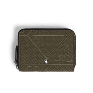 Montblanc Mini Brieftasche 2 cc mit Reißverschluss aus 4810 Jacquard