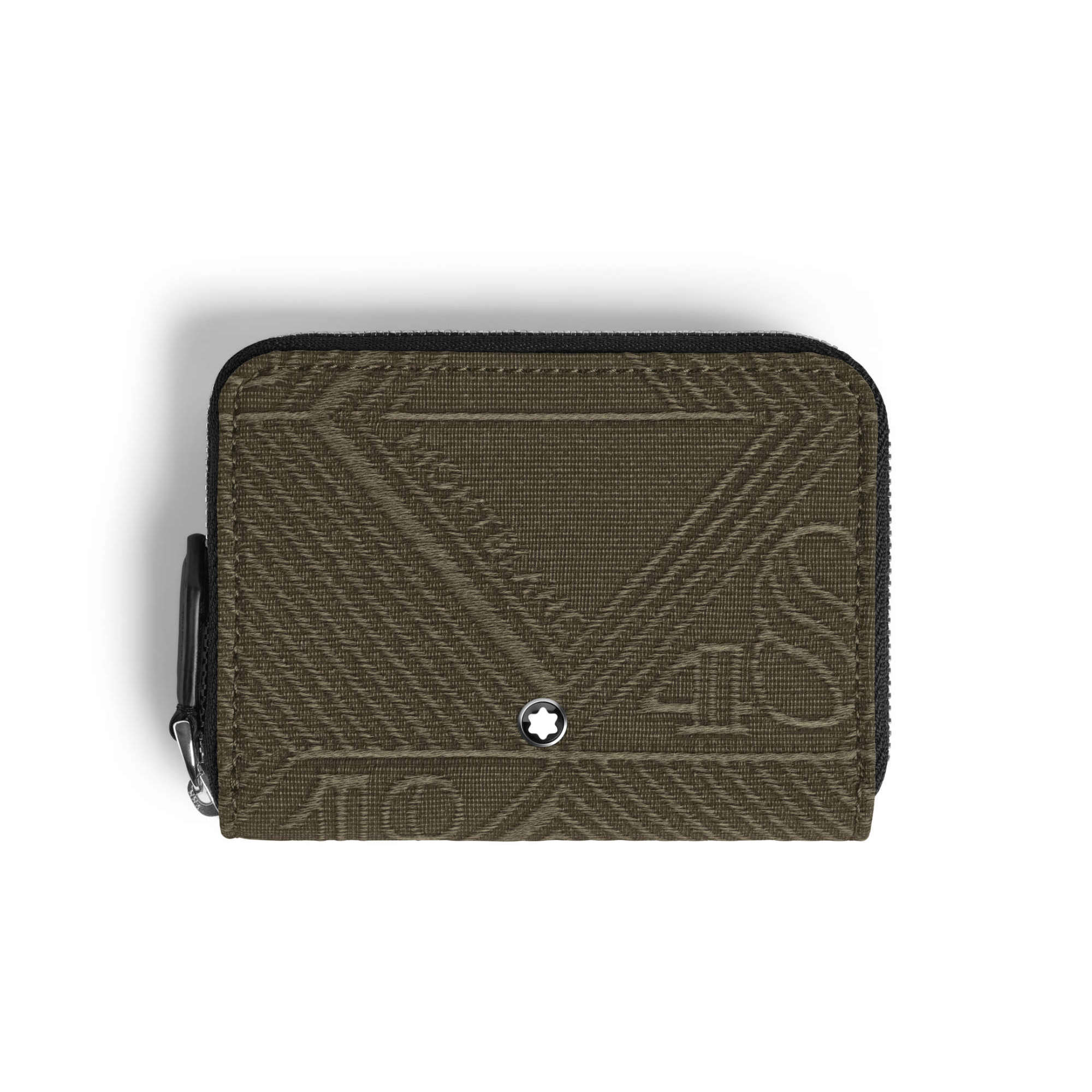 Montblanc Mini Brieftasche 2 cc mit Reißverschluss aus 4810 Jacquard