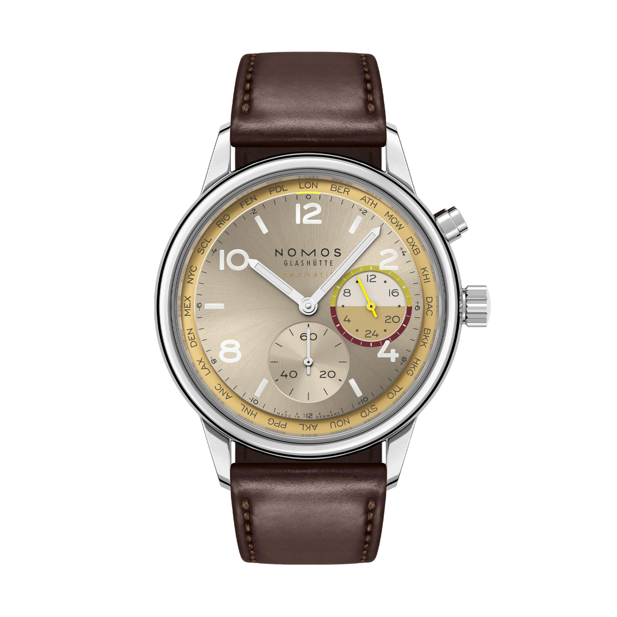 NOMOS Glashütte Club Sport Neomatik Worldtimer Reverie