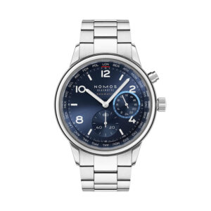 NOMOS Glashütte Club Sport Neomatik Weltzeit blau
