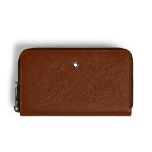 Montblanc Mittelgroße Continental-Brieftasche 12 cc mit Reißverschluss aus Sartorial Leder