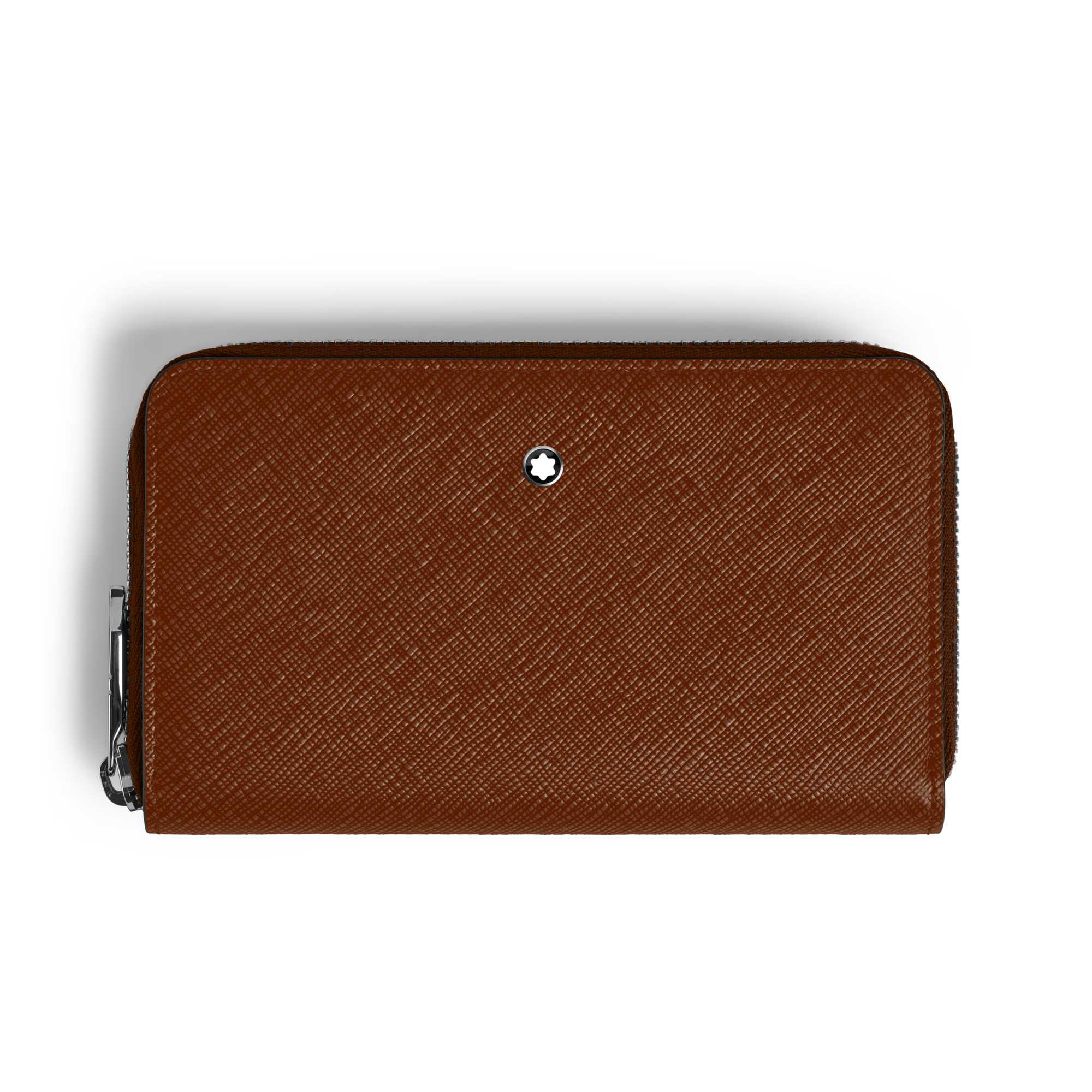 Montblanc Mittelgroße Continental-Brieftasche 12 cc mit Reißverschluss aus Sartorial Leder