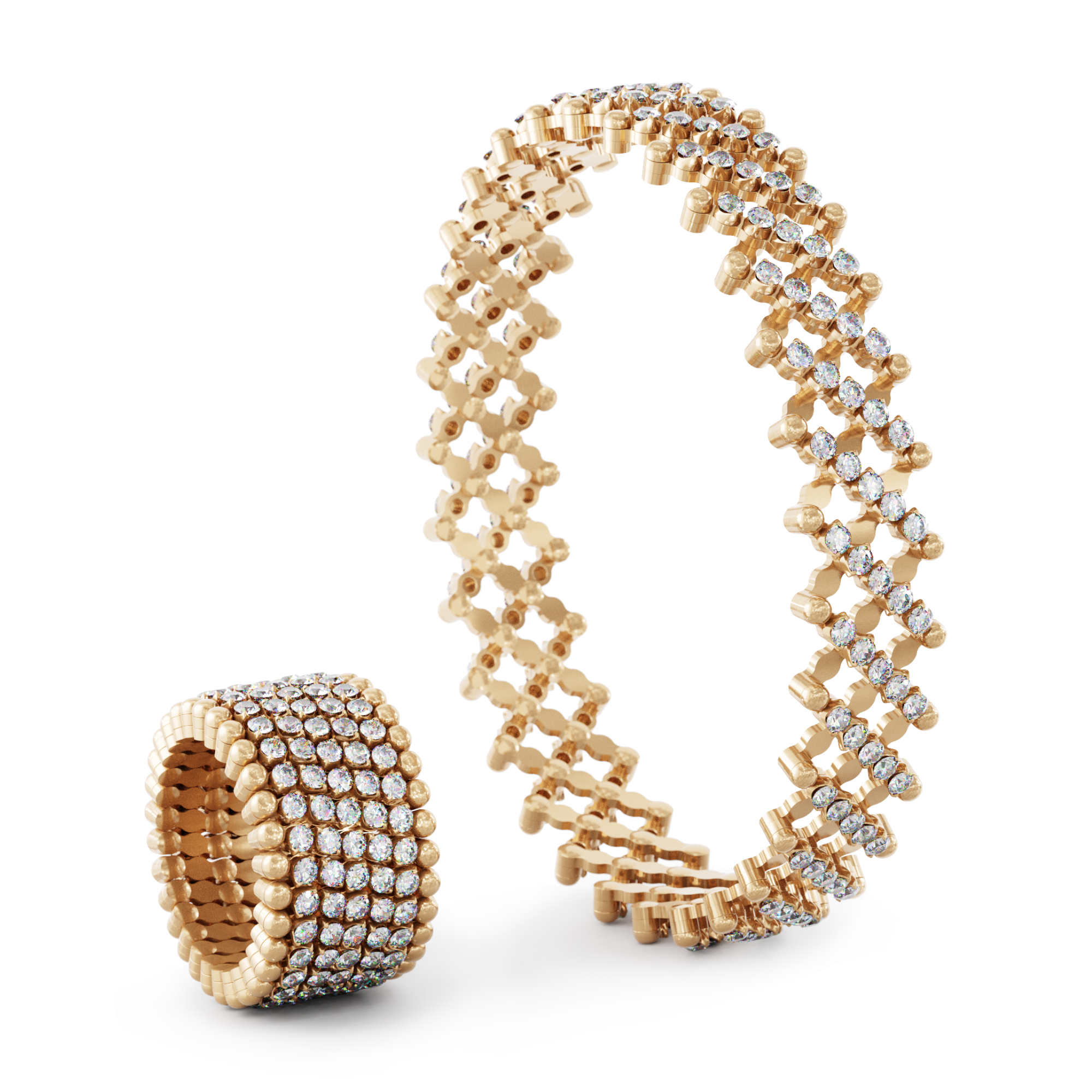 Serafino Consoli Brevetto Multi-Size Ring und Armband