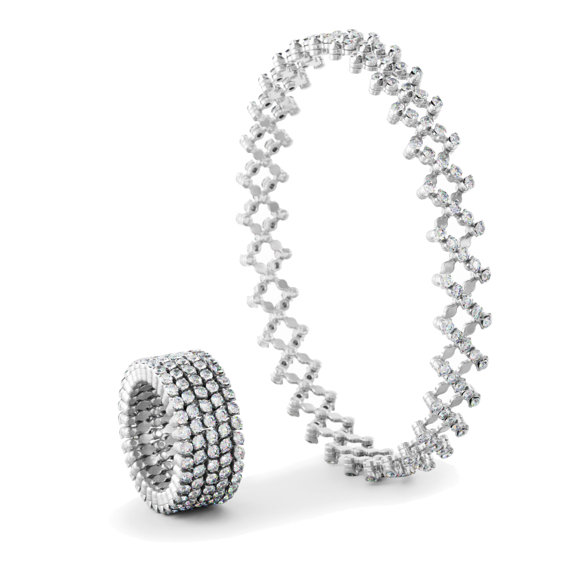 Serafino Consoli Brevetto Multi-Size Ring und Armband