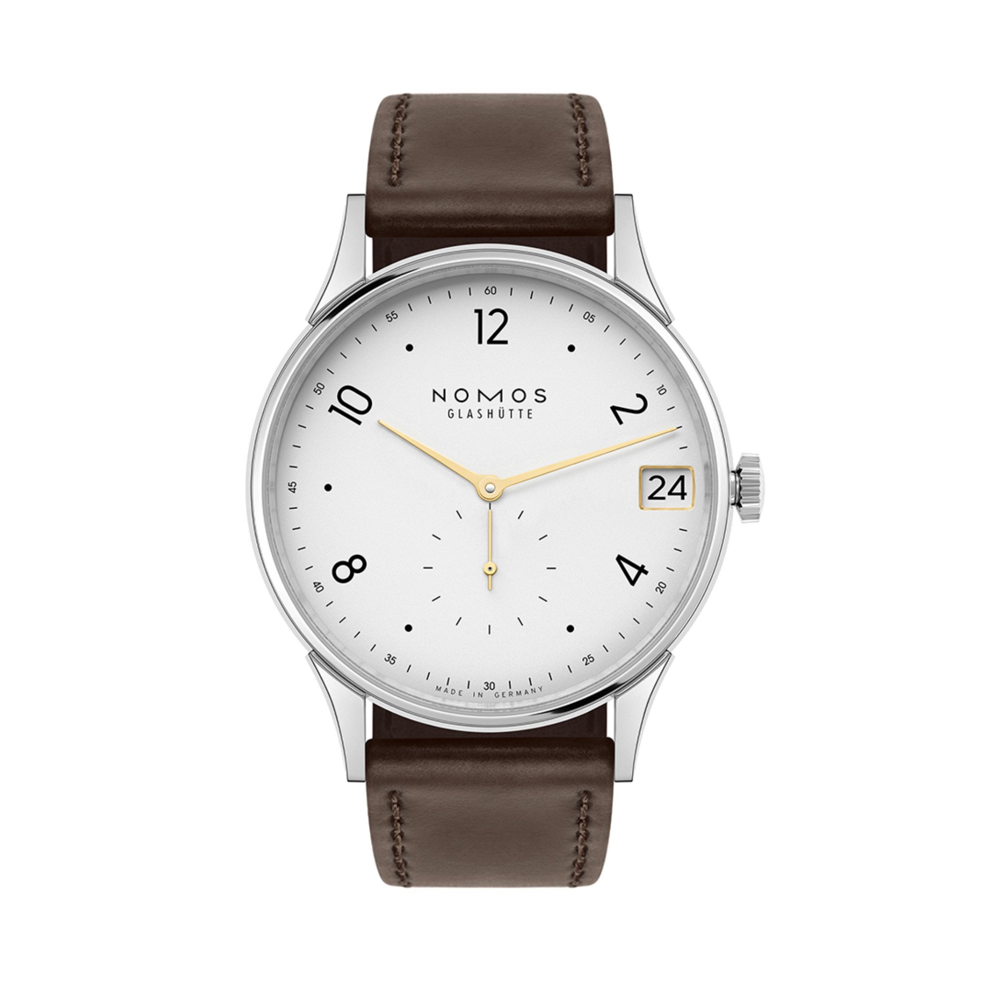 NOMOS Glashütte Minimatik 39 Datum Gold