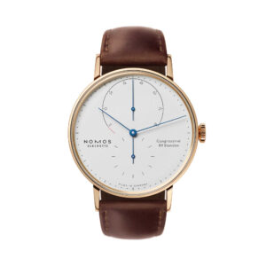 NOMOS Glashütte Lambda 39 Roségold mit gebläuten Zeigern