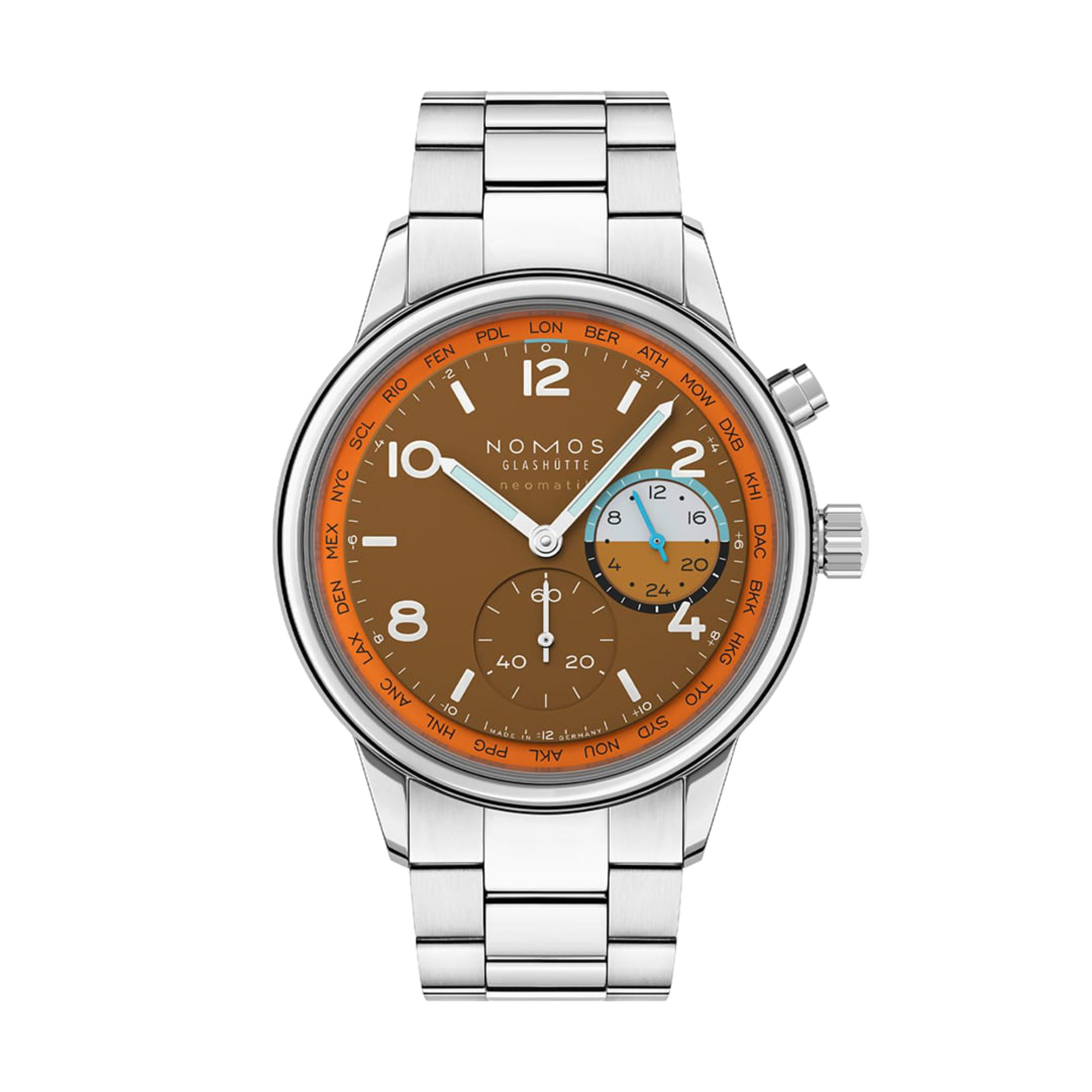NOMOS Glashütte Club Sport Neomatik Weltzeit Canyon