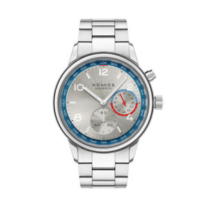 NOMOS Glashütte Club Sport Neomatik Weltzeit silber