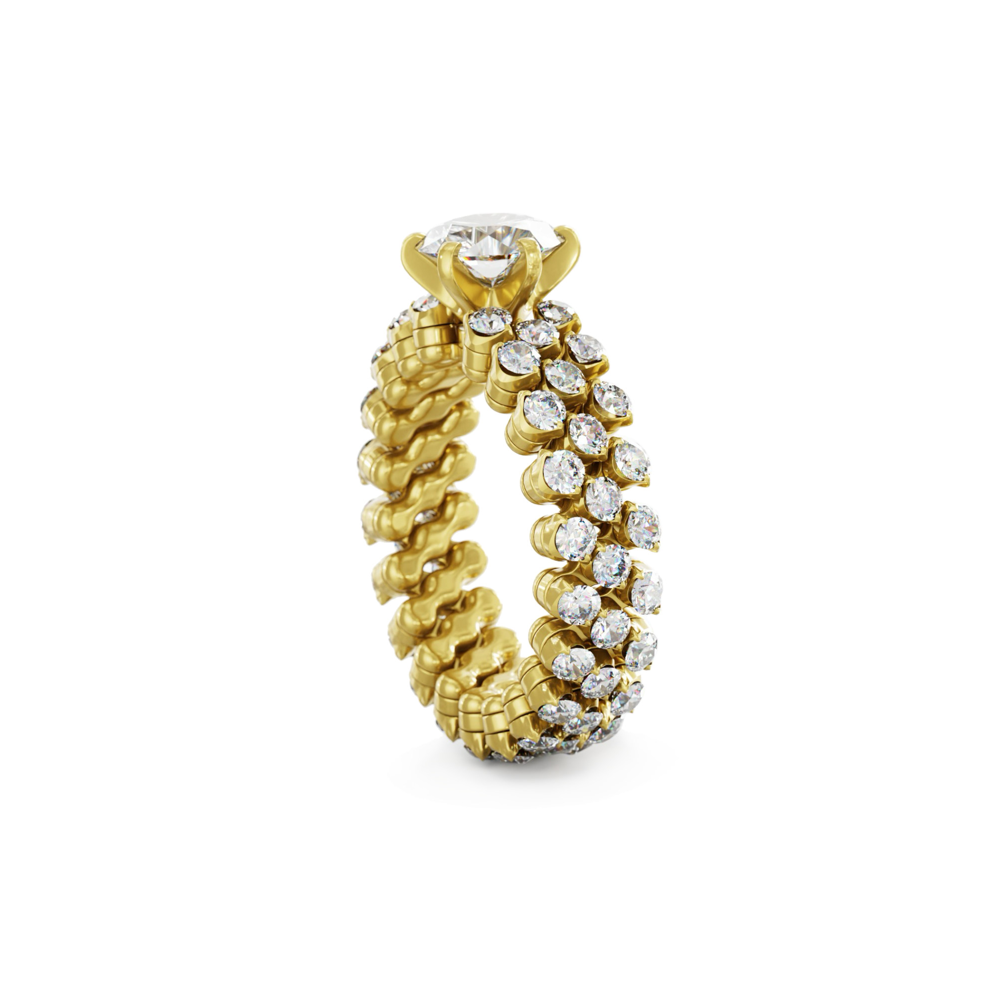 Serafino Consoli Brevetto Solitaire Multi-Size Ring