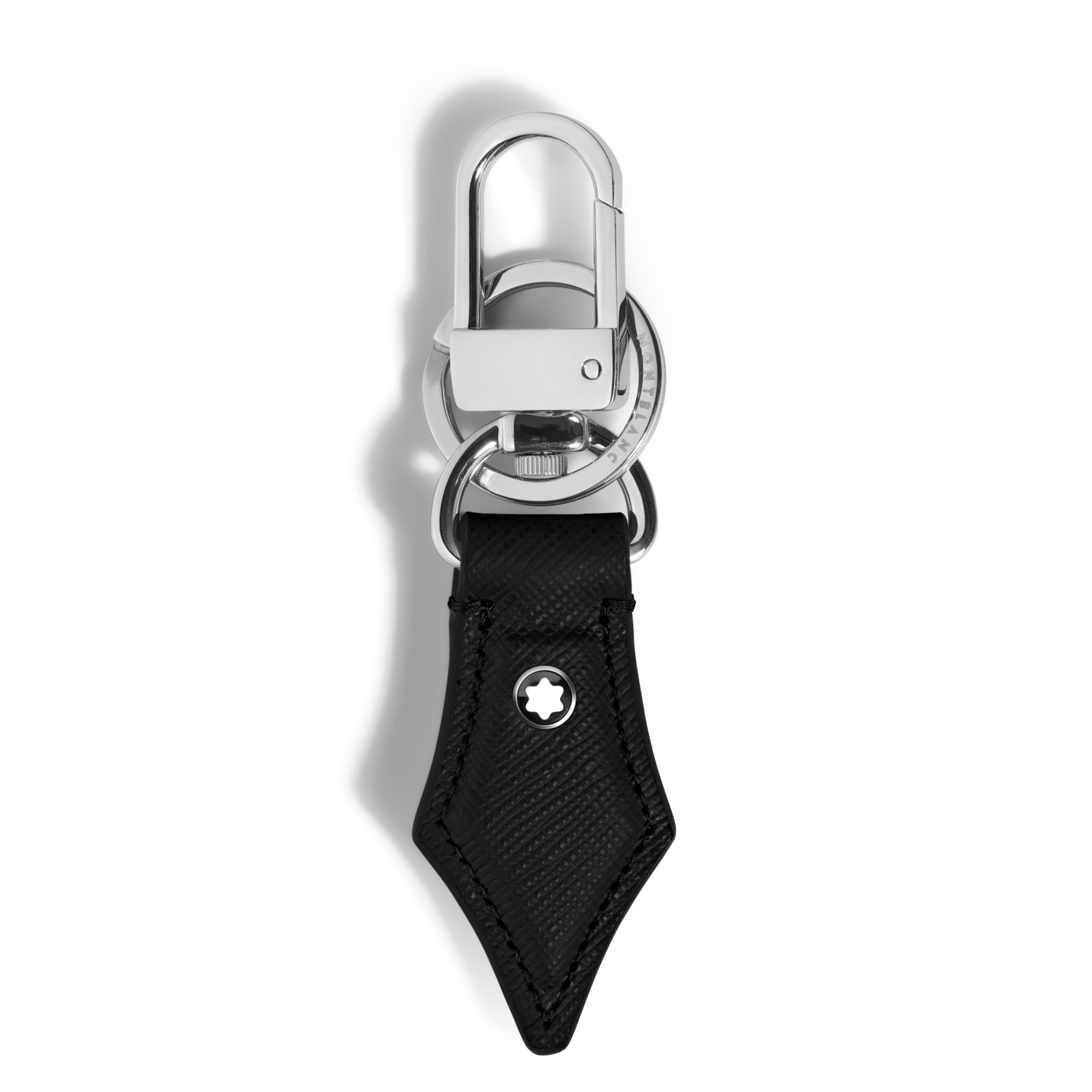 Montblanc Schlüsselanhänger mit Federdetail aus Sartorial Leder