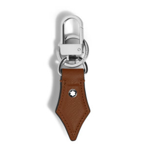 Montblanc Schlüsselanhänger mit Federdetail aus Sartorial Leder