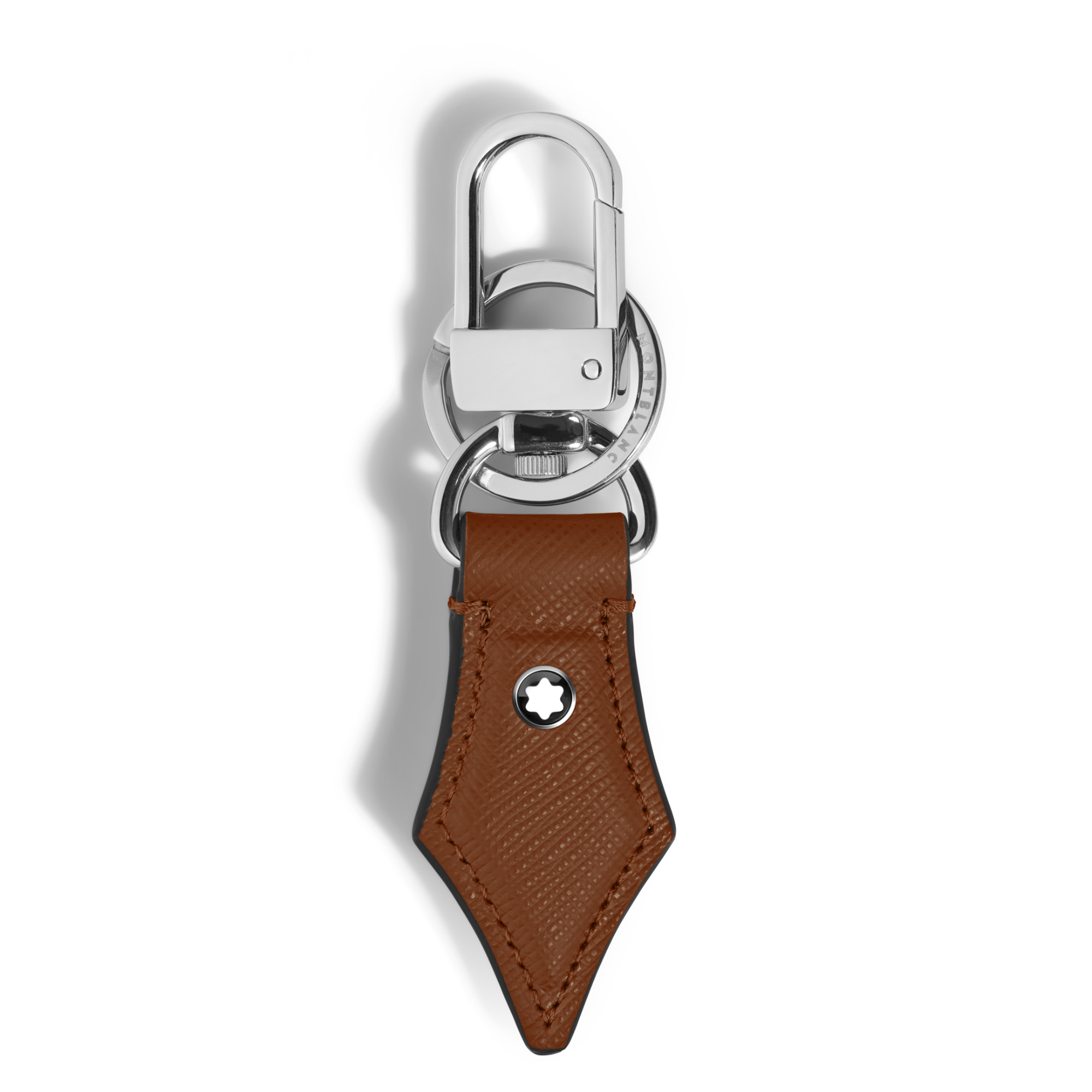 Montblanc Schlüsselanhänger mit Federdetail aus Sartorial Leder