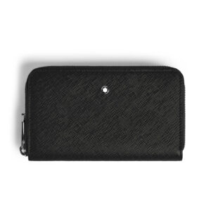 Montblanc Mittelgroße Continental-Brieftasche 12 cc mit Reißverschluss aus Sartorial Leder