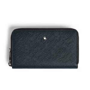 Montblanc Mittelgroße Continental-Brieftasche 12 cc mit Reißverschluss aus Sartorial Leder