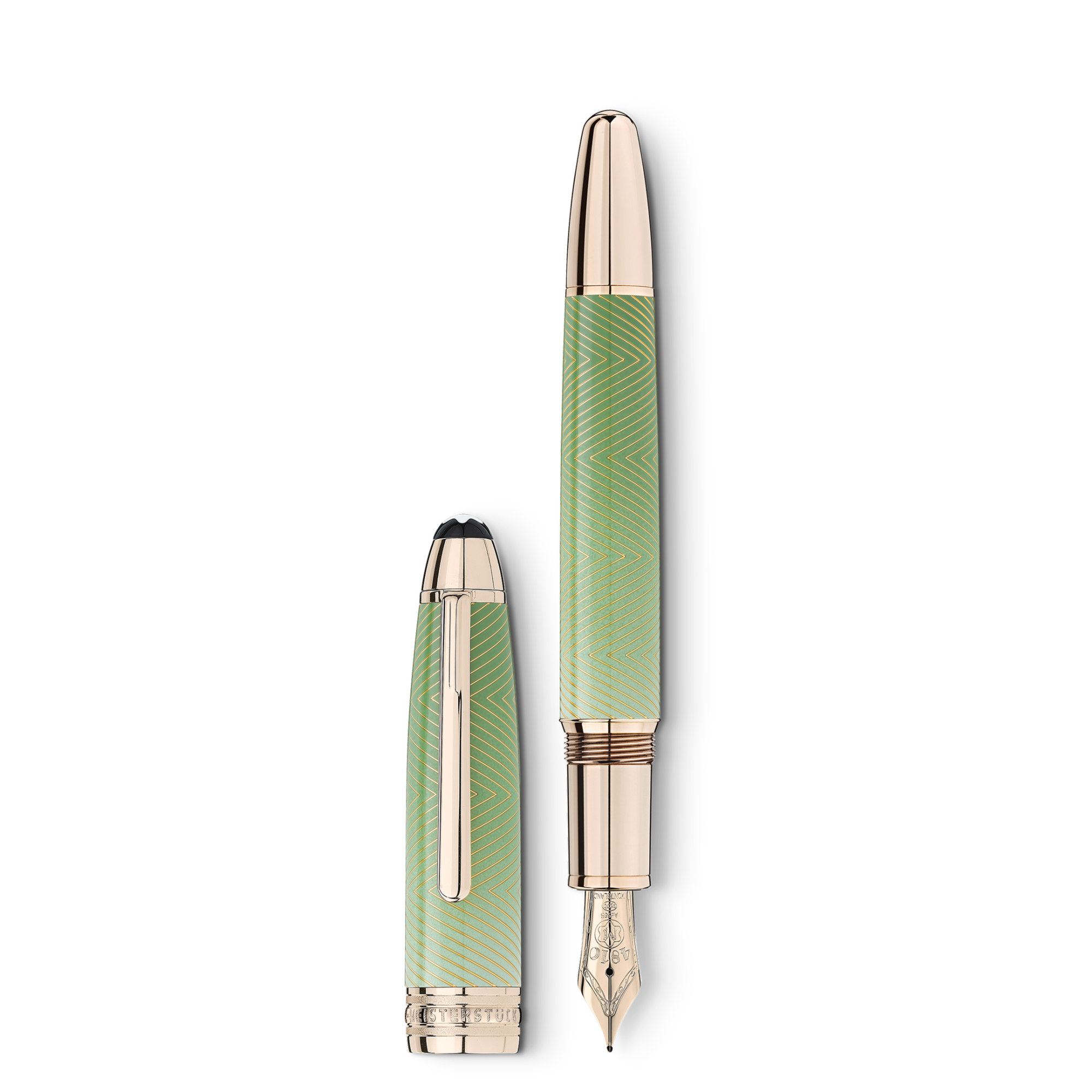 Montblanc Meisterstück Calligraphy Solitaire Celadon Dégradé Füllfederhalter